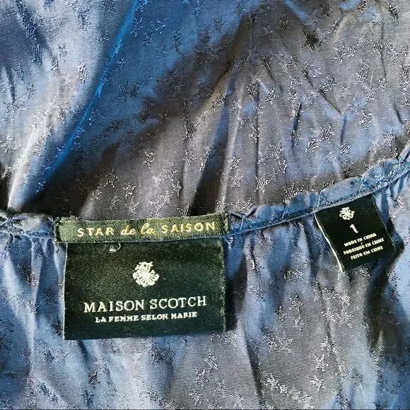 NWOT Maison Scotch Navy Blue Tank Top